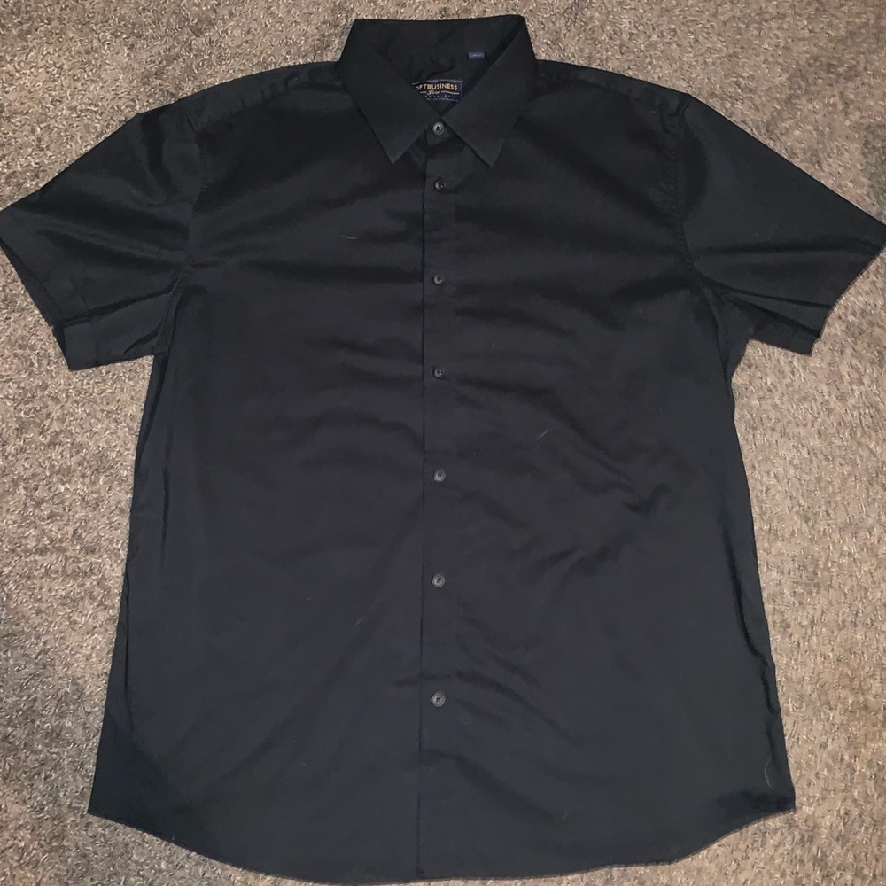Men's Black Short Sleeve Shirt